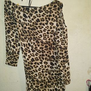 Leopard print blouse